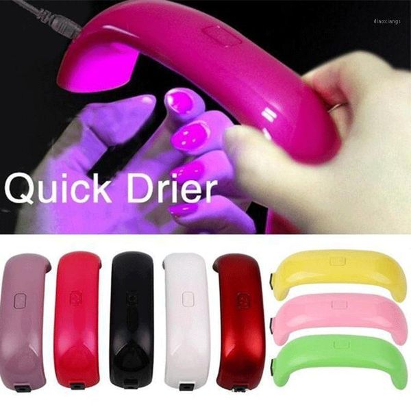 

mini portable 9w led nail dryer light cure lamp machine for uv gel polish wh998 dryers1