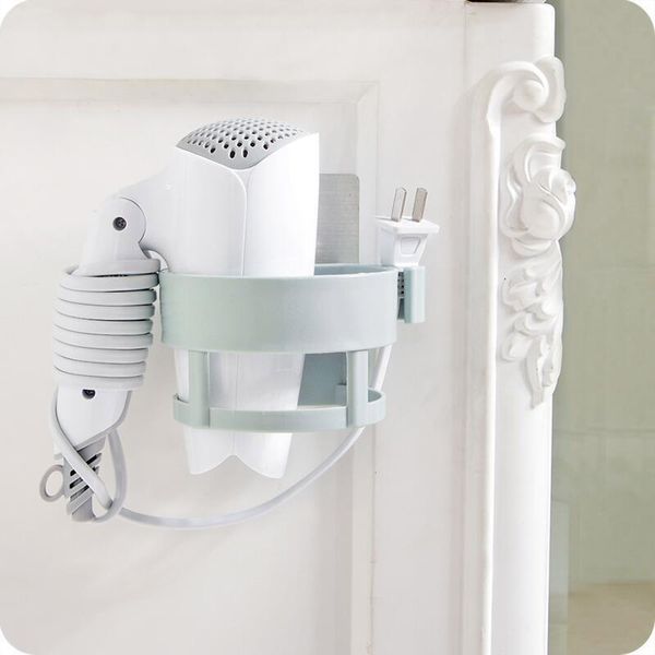 

bathroom storage & organization hair dryer with drilling home shelf wall hanging rack holder p666