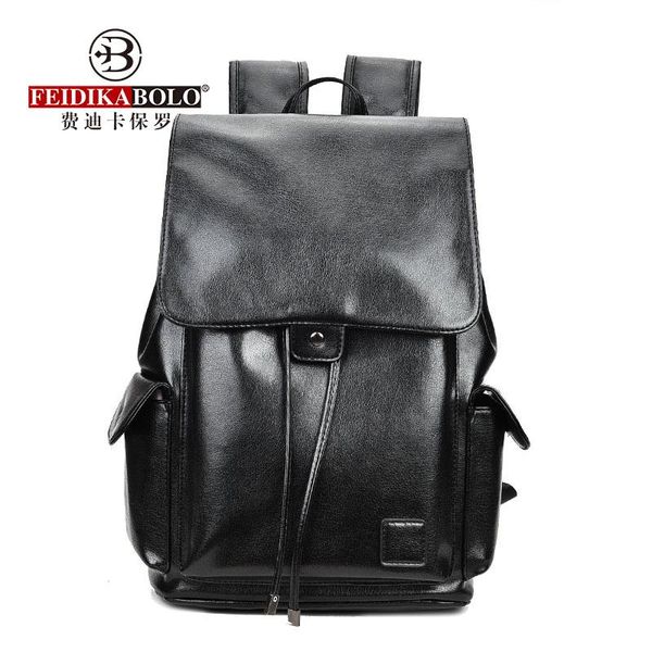 

backpack feidikabolo retro pumping men's shoulder bag fashion large-capacity travel personality computer college wind