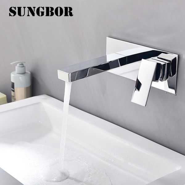 

bathroom sink faucets faucet into the wall cold and water taps embedded type mixer single handles table basin wash lt-306l