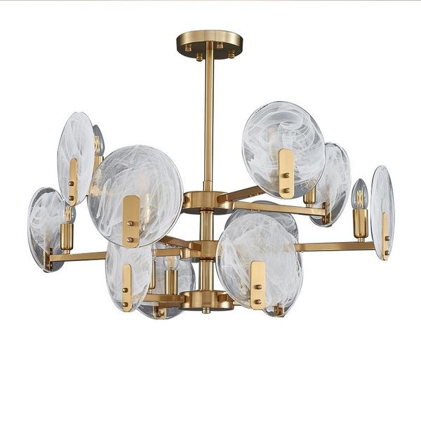 

chandeliers e14 postmodern art design round milky white cloud glass hanging chandelier ceiling lampen lustre light fixture living room