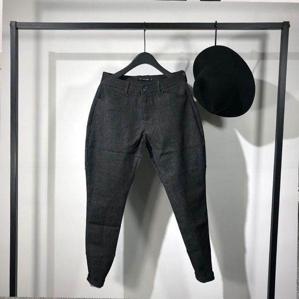 

men's jeans seak men denim harem cotton clothing coated spring solid pants, Blue