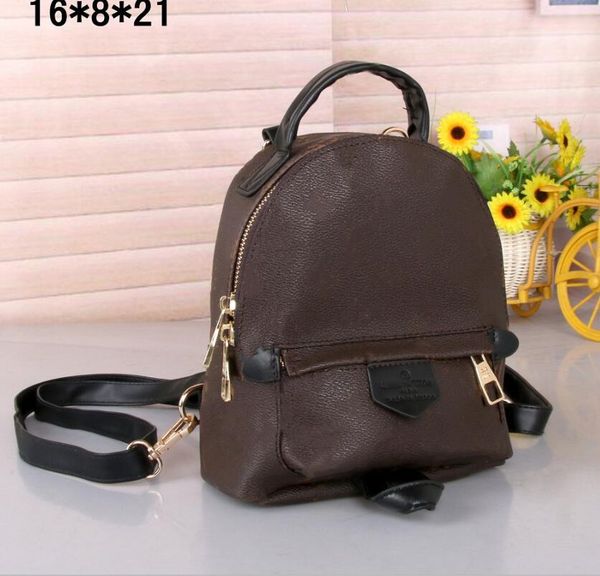 

fashion leather mini size women school bag backpack springs lady travel bags