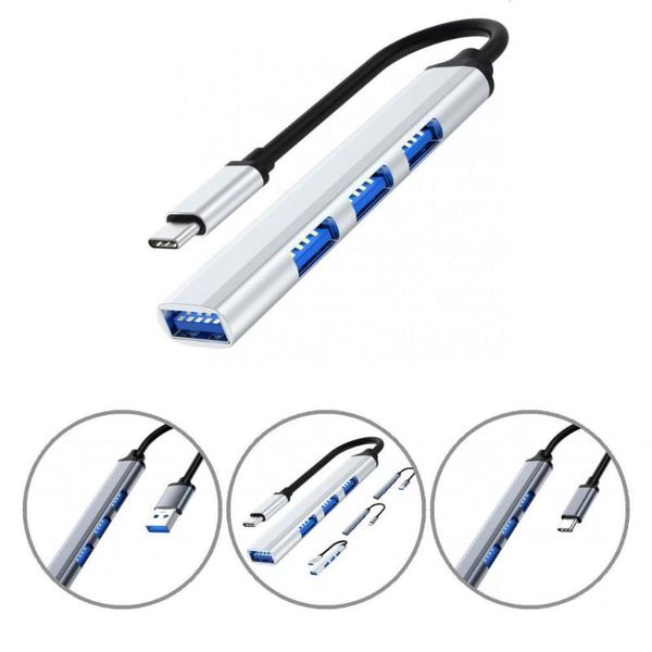 

hubs stable lightweight 4 ports type-c usb monitor hub adapter for working