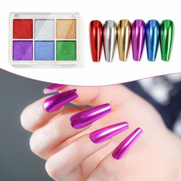 

nail glitter manicure solid mirror powder long lasting multi-purpose art multi-colors supplies for professionals, Silver;gold
