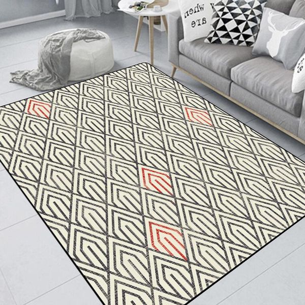 

carpets nordic geometric sofa coffee table floor mat household modern simple bedroom bedside blanket rugs and for living room