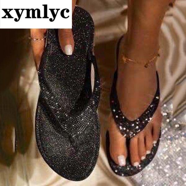 

female shoes fashion summer flat sandals women ladies sandalias mujer, Black