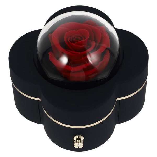 

decorative flowers & wreaths 1pc jewelry gift box romantic preserved flower holder