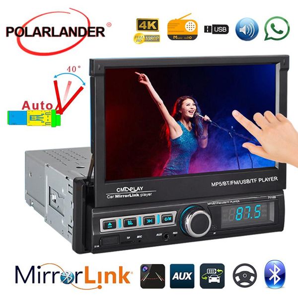 

car video hands-7110s 7 inch support bluetooth mp5 player