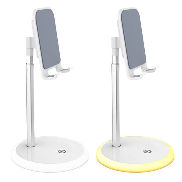 

desk mobile phone holder stand night light bracket adjustable desktablet universal table cell mounts & holders