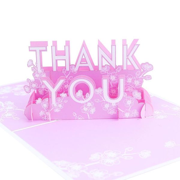 

greeting cards thank you handmade birthday wedding invitation 3d up card
