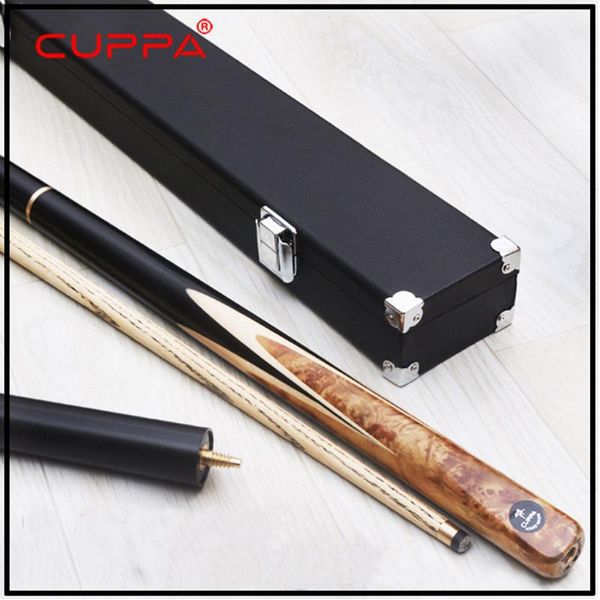 

cuppa handmade snooker cues 3 4 cue case set 9.8mm tip burl wood handle for black 8 billiard