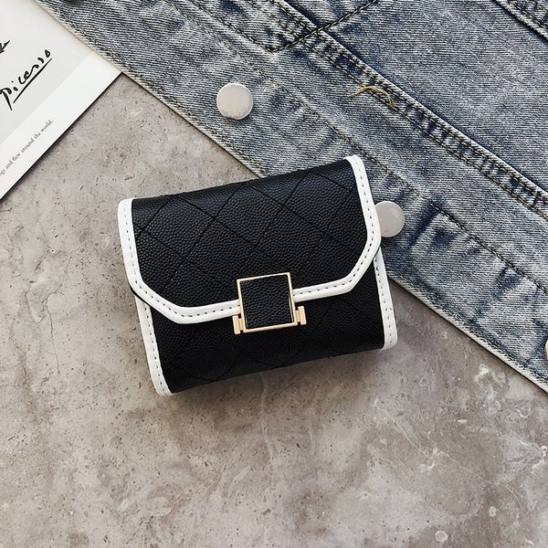 

wallet ladies short 2019 card new small fresh compact women ultra-thin korean version fashion holder paragraph simple ctxbc