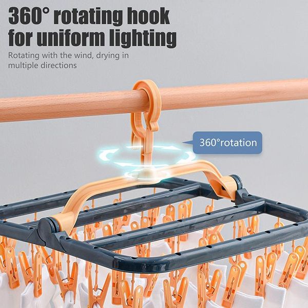 

clothing & wardrobe storage multi-clip hanger household sockairing gadget student child clip hanging clothes rack for dormitory socks hange#