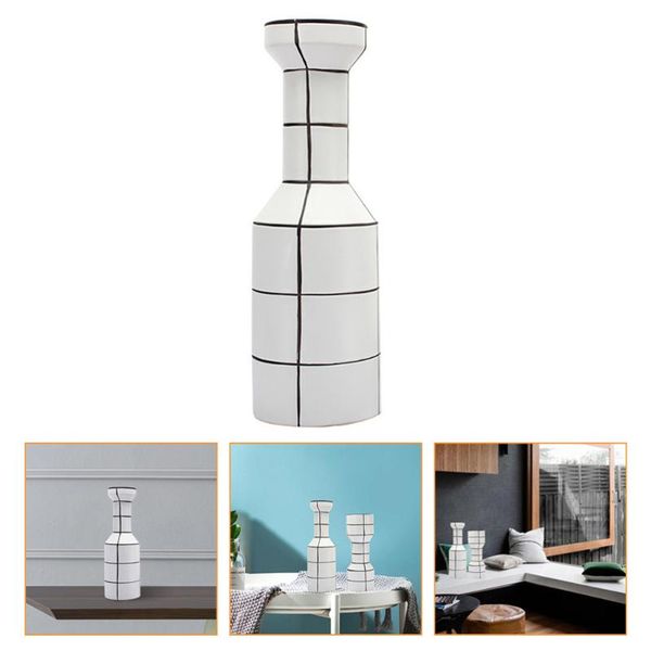 

vases 1pc decorative vase nordic minimalist white dried flower (white)
