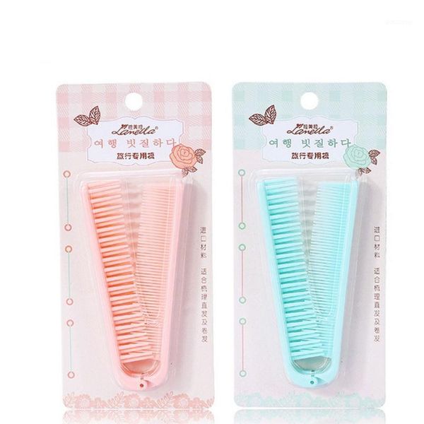 

beauty salon anti-static combing folding hairdressing shower hair brush comb d5bf brushes1, Silver