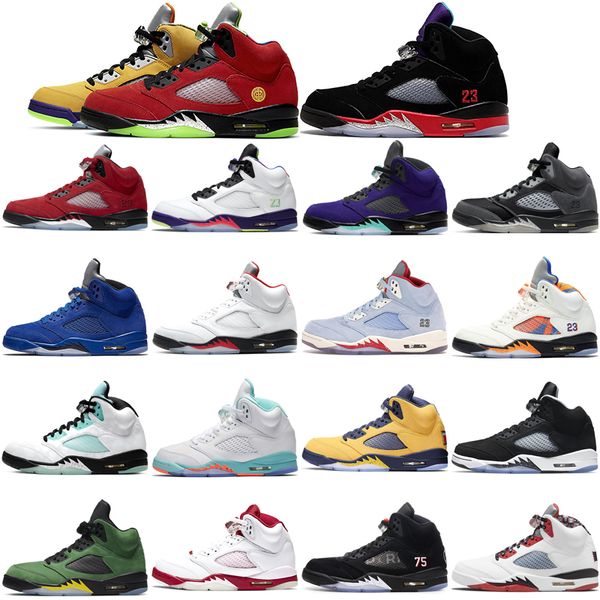 

new classic men women basketball shoes 5s raging bull red 3 what the island green light aqua michigan oregon pink foam ice blue outdoor spor