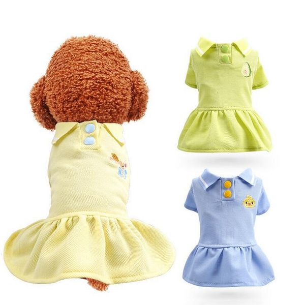 

dog apparel 2022 puppy spring summer dresses for dogs clothes cute student skirt dress princess coat pet supplies