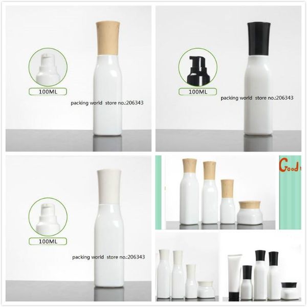 

storage bottles & jars 100ml square shape white glass bottle with screw lid lotion/emulsion/serum/foundation/toner/water skin care cosmetic