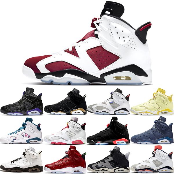 

2021 ing basketball shoes 6s for men 6 aleali may black infrared bordeaux carmine dmp flint floral hare tech chrome tinker outdoor sports sn