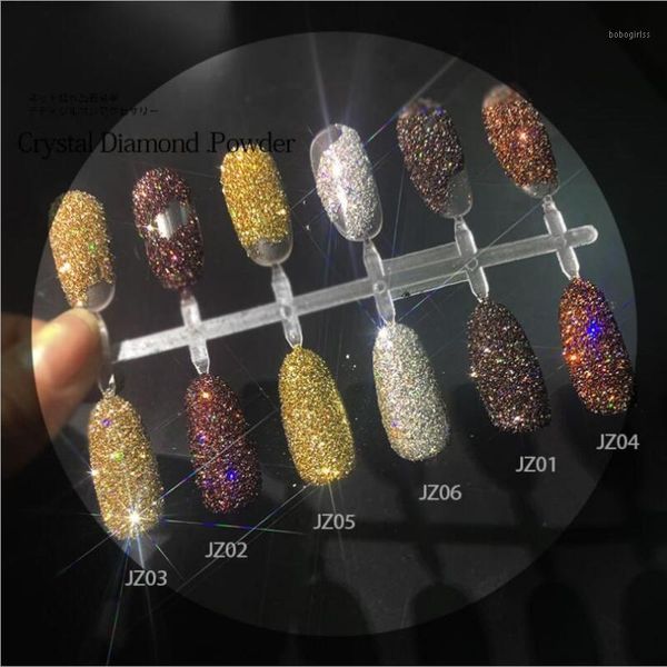 

poish holographic glitter laser crystal diamond powder sequins glittering acrylic nail display art decoration t17351, Silver;gold
