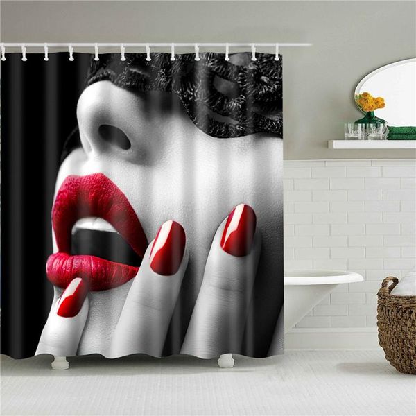 

nude girl printed shower curtain bathroom waterproof home decoration curtains