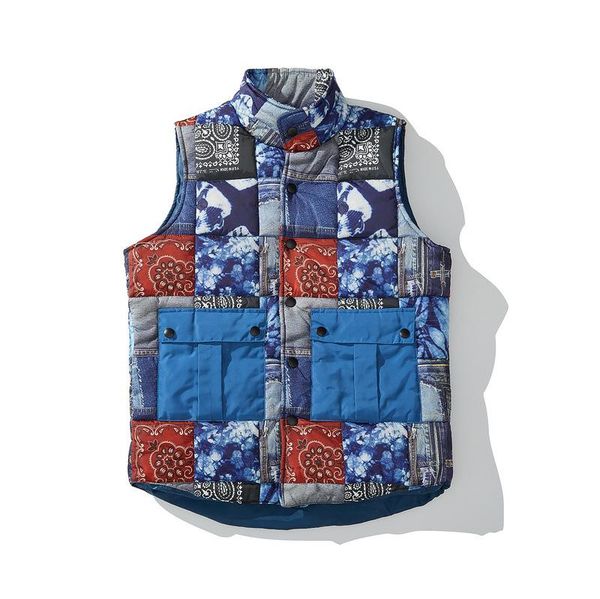 

outdoor mosaic men luxury novelty zipper color block paisley crips bloods coats & jackets / vests kenye #094 men's, Black;white