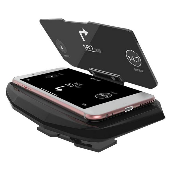 

car bracket hud head up navigation display phone smartphone holder mount gps projector reflection board panel cell mounts & holders