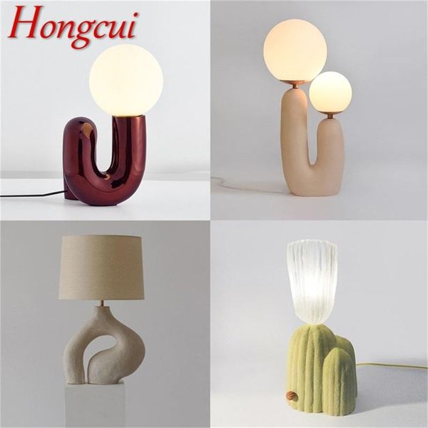 

table lamps hongcui resin modern creative design led desk light home decorative for bedroom