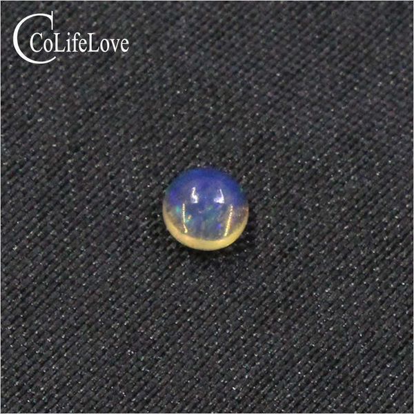 

3mm round opal loose gemstone for jewelry shop 100% natural opal gemstone h1015, Black