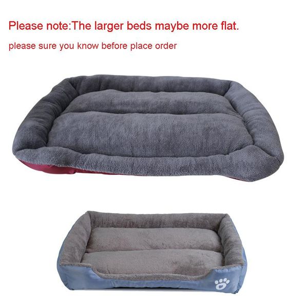 

kennels & pens s-3xl 9 colors sofa pet beds for dogs waterproof bottom soft fleece warm cat bed house big