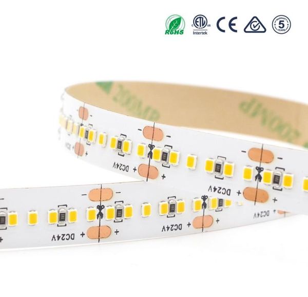 

strips [seven neon]5m 22.5w 2216 smd led strip dc24v 300led/m cri>95 10mm pcb micro flexible high lumen tape