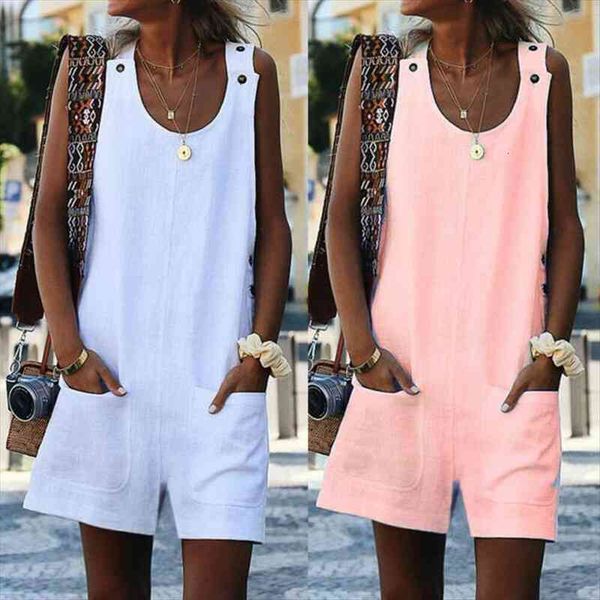 

dungarees harem strap pants women rompers summer loose linen baggy sleeveless trousers overalls shorts bib beach, Black;white