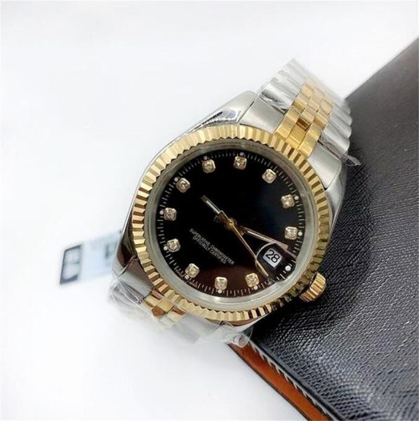 

2022 u1 montre de luxe mens automatic watches full stainless steel luminous women watch couples style classic wristwatches reloj de lujo, Slivery;brown