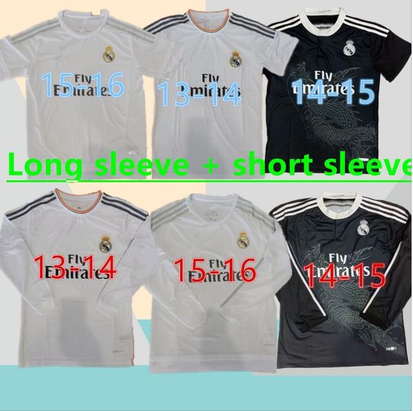 

15-16 13-14 real madrid soccer jerseys humanrace benzema hazard sergio ramos isco camiseta football shirts uniforms men, Black