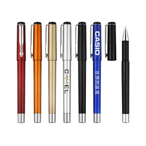 

painting pens advertising metal clip busins color spray paint signature 0.5 black water neutral pen, Black;red