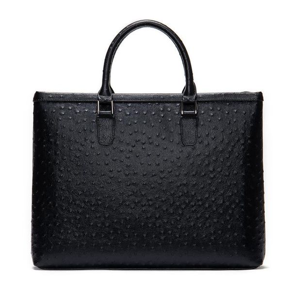

briefcases fashion genuine leather men women briefcase tote messenger bag men's real lapoffice bags for male handbags