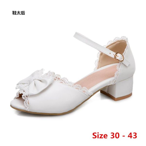 

office pumps square d'orsay low mid heels woman casual mary janes shoes slip on women small big size 30 - 43 dress, Black