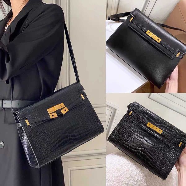 

manhattan leather versatile postman shoulder women's bag black friday