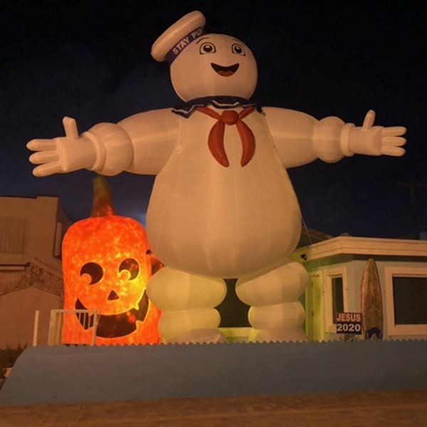 Outros artigos esportivos infláveis promoção gigante inflável Stay Puft Marshmallow homem ghostbusters Halloween Ghost master personagem