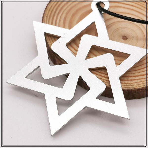 

pendant necklaces neo gothic original design pentagon for women coco gold silver color stainless steel chain necklace jewelry