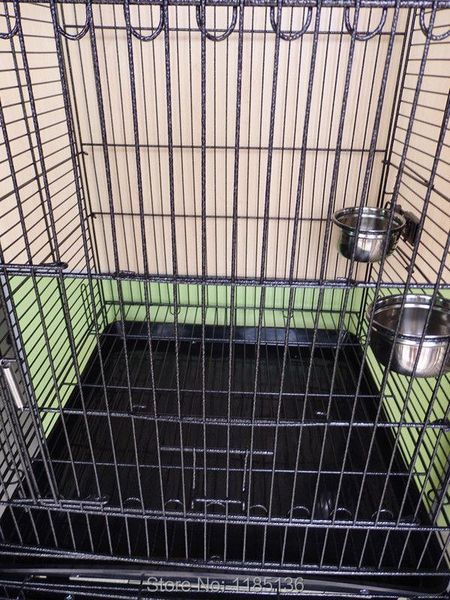 

bird cages metal large parrot cage open with stand house 20x20x57'' black vein color b12x