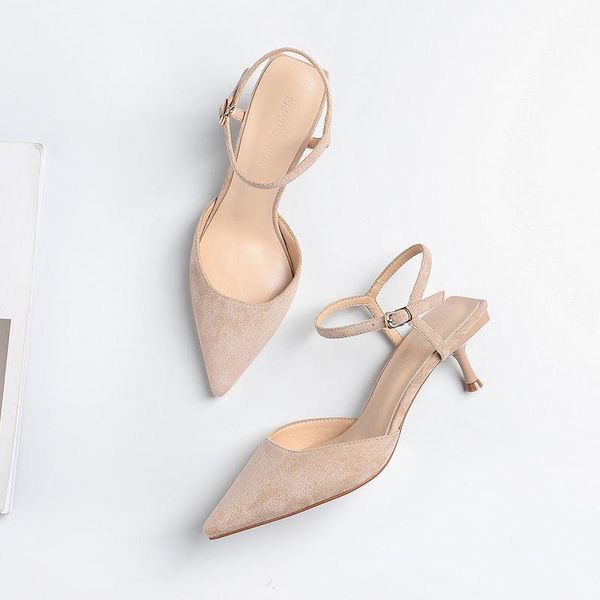 

dress shoes summer women sandals open toe fashion spring buckle 5.5cm women's thin heel office, Black
