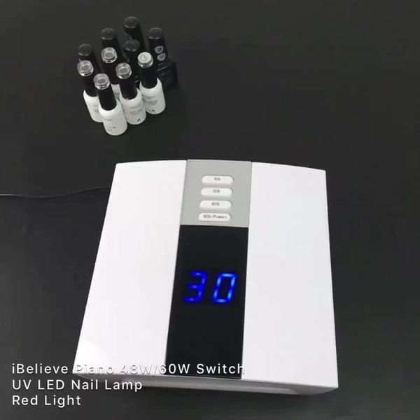 

nail dryers 2021 fashion arrivals professional adjustable 48w/60w gel uv led timing lamp dryer fan for nails salon