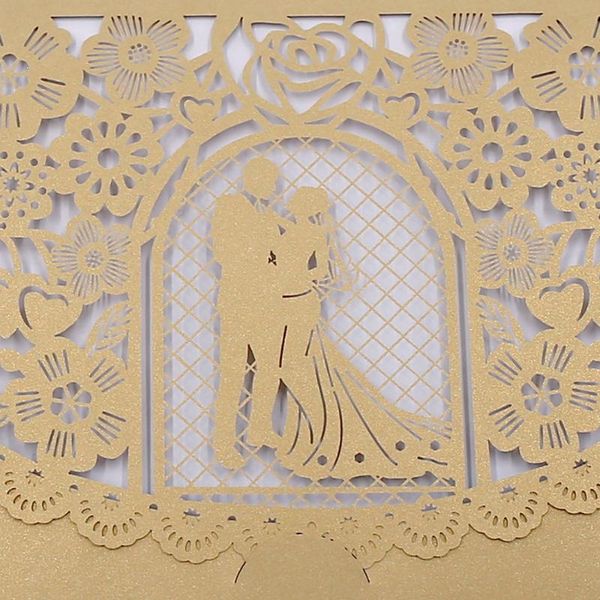 

greeting cards 20pcs laser cut invitations kits bridal invitation for wedding birthday party anniversary with inner sheets