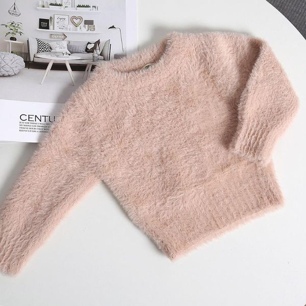 

baby winter solid sweater kids soft cotton knitted pullover boys girls casual warm clothes children fashion leisure costume cardigan, Blue