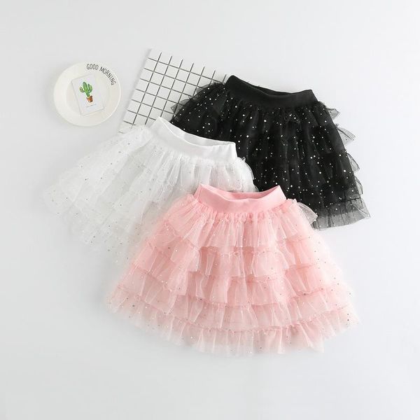 

kids girl tutu skirts fashion children tulle pettiskirt toddler pink dance skirt performance clothes spring ball gown, Blue