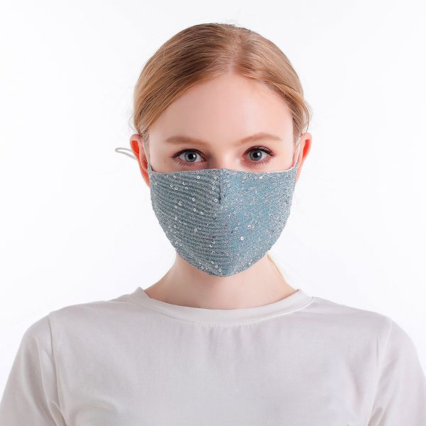 

fashion sequin mask dustproof, breathable, windproof and washable
