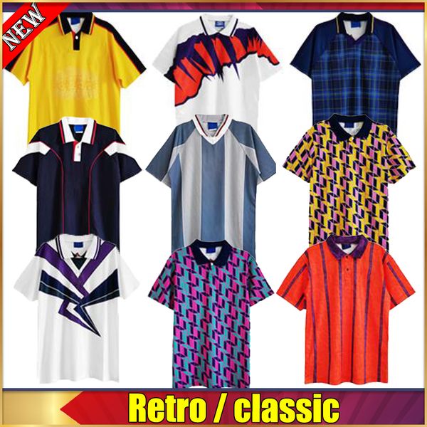 

sco retro alba soccer jersey final mcallster mccoist 1982 1986 1991 1993 1998 lambert hendry 91 93 95 96 98 classic vintage leisure football, Black;yellow