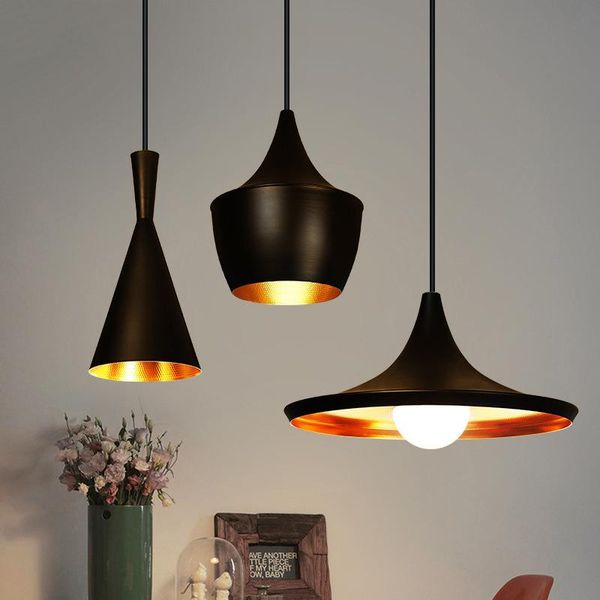 

pendant lamps retro musical instrument single head three led light dining hall, coffee bedside hanging lamp e27 bulb